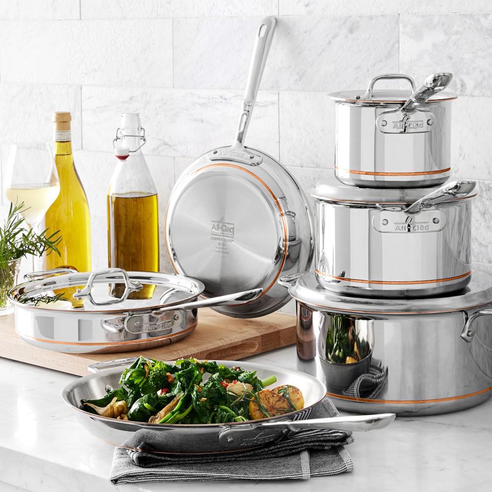 All-Clad Copper Core 10-Piece Cookware Set | Williams Sonoma Australia